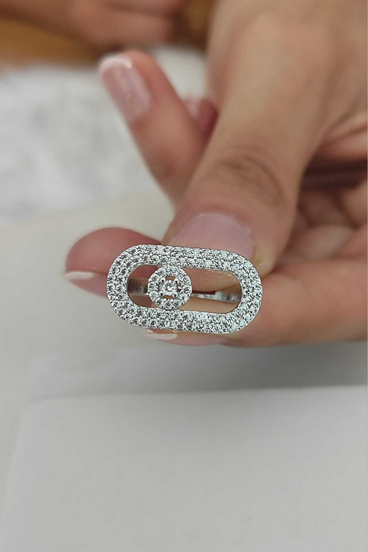 SILVER PAVE ZIRCOON RING