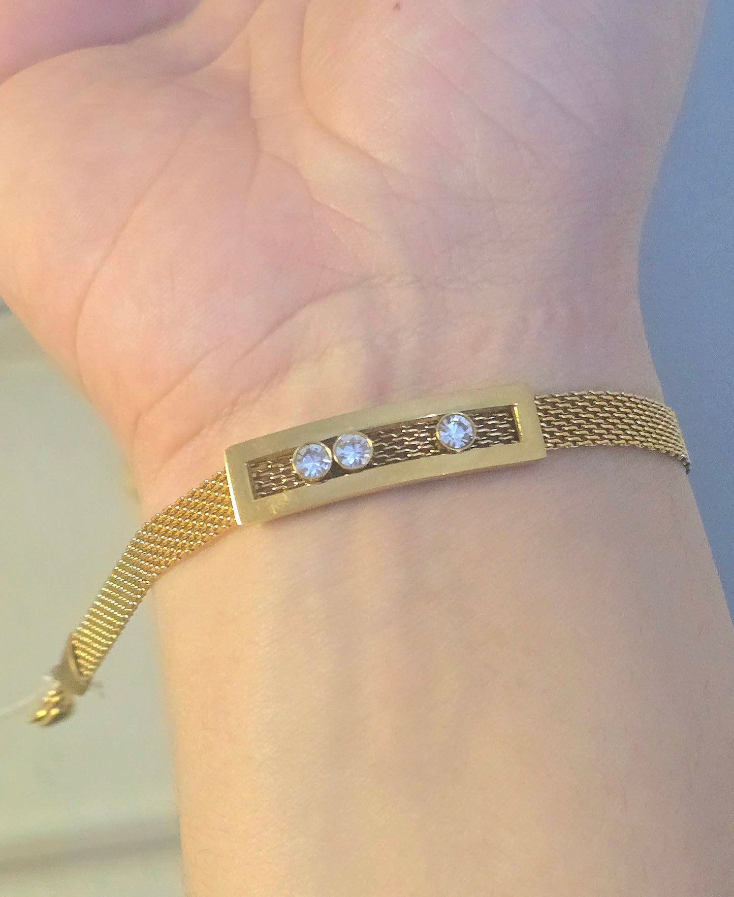 Stainless Steel Trendy Mesh Style Bracelet