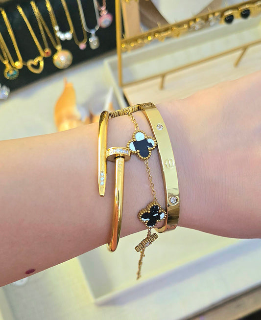 Golden trio Bracelet and Handcuff Set
