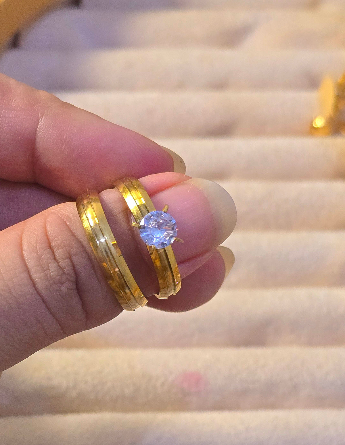 ZIRCOON DOUBLE TIER RING