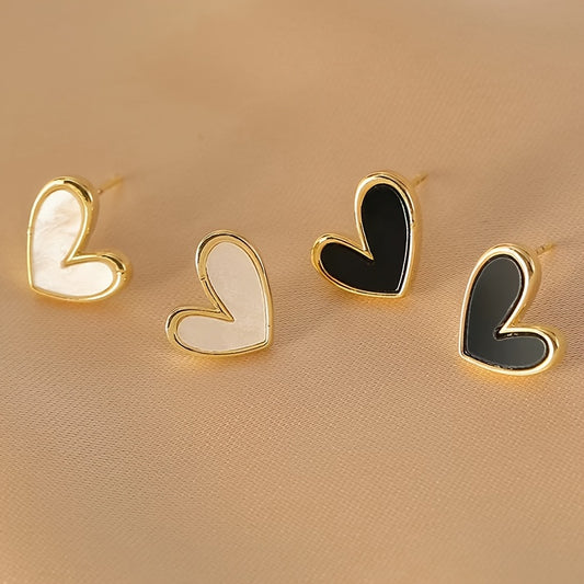 Stainless Steel Trendy Heart studs