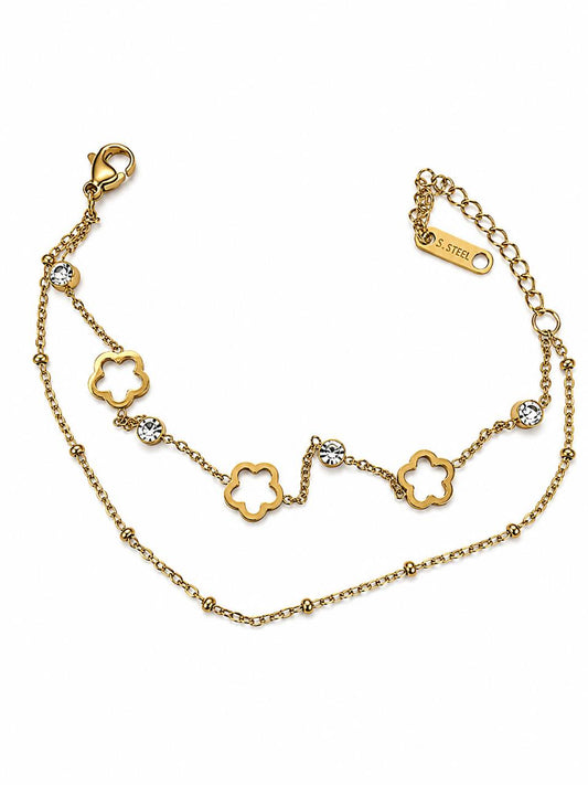 DELICATE CHARM  LAYERED BRACELET