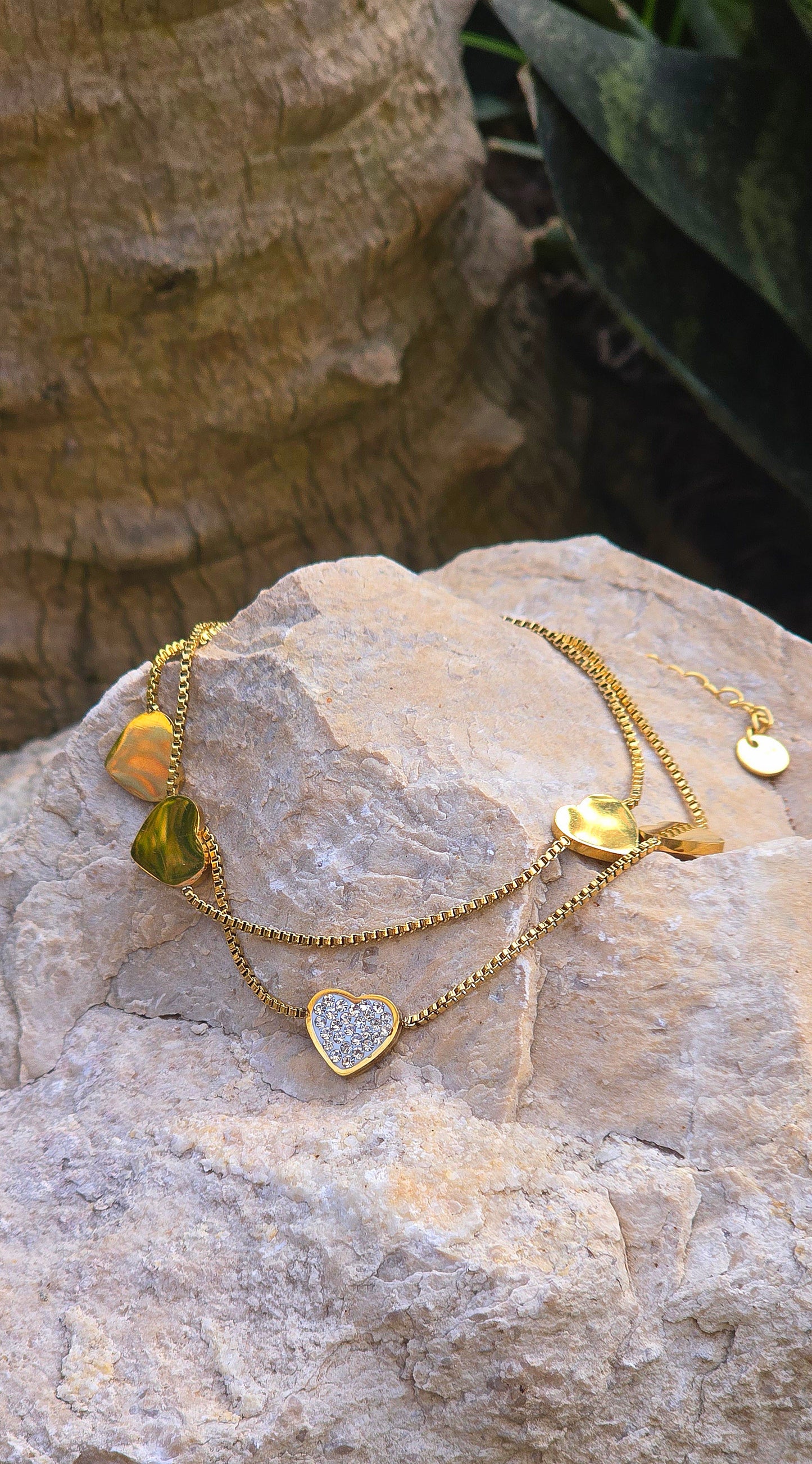 Stainless Steel Hearts Bracelet